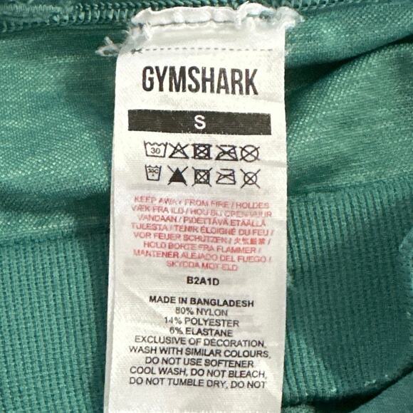 Gymshark Adapt Fleck Green Sleeveless Layered Seamless Athletic Sports Bra Top S - Picture 4 of 4
